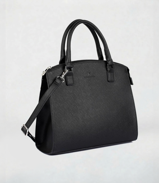 Grace Satchel Bag with RFID in Black - Karla Hanson