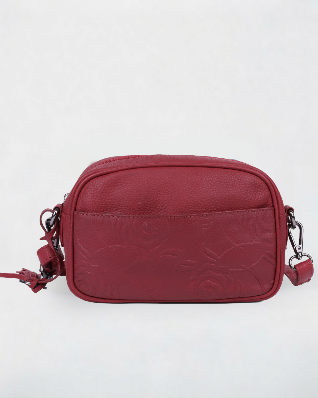 Lorine Rose Leather Crossbody Bag with RFID - view 7 - Karla Hanson
