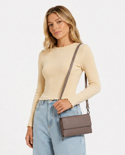 Lorine Leather Crossbody Wallet