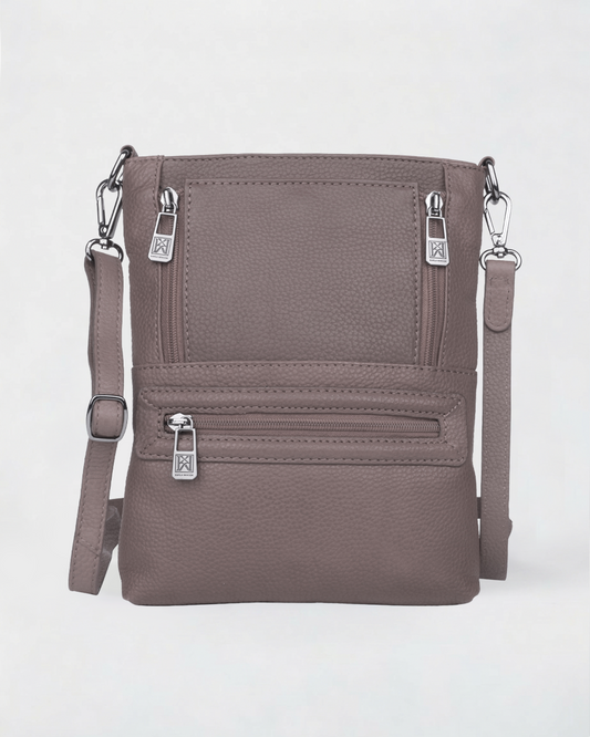 Lorine Small Leather Crossbody Bag with Compartments