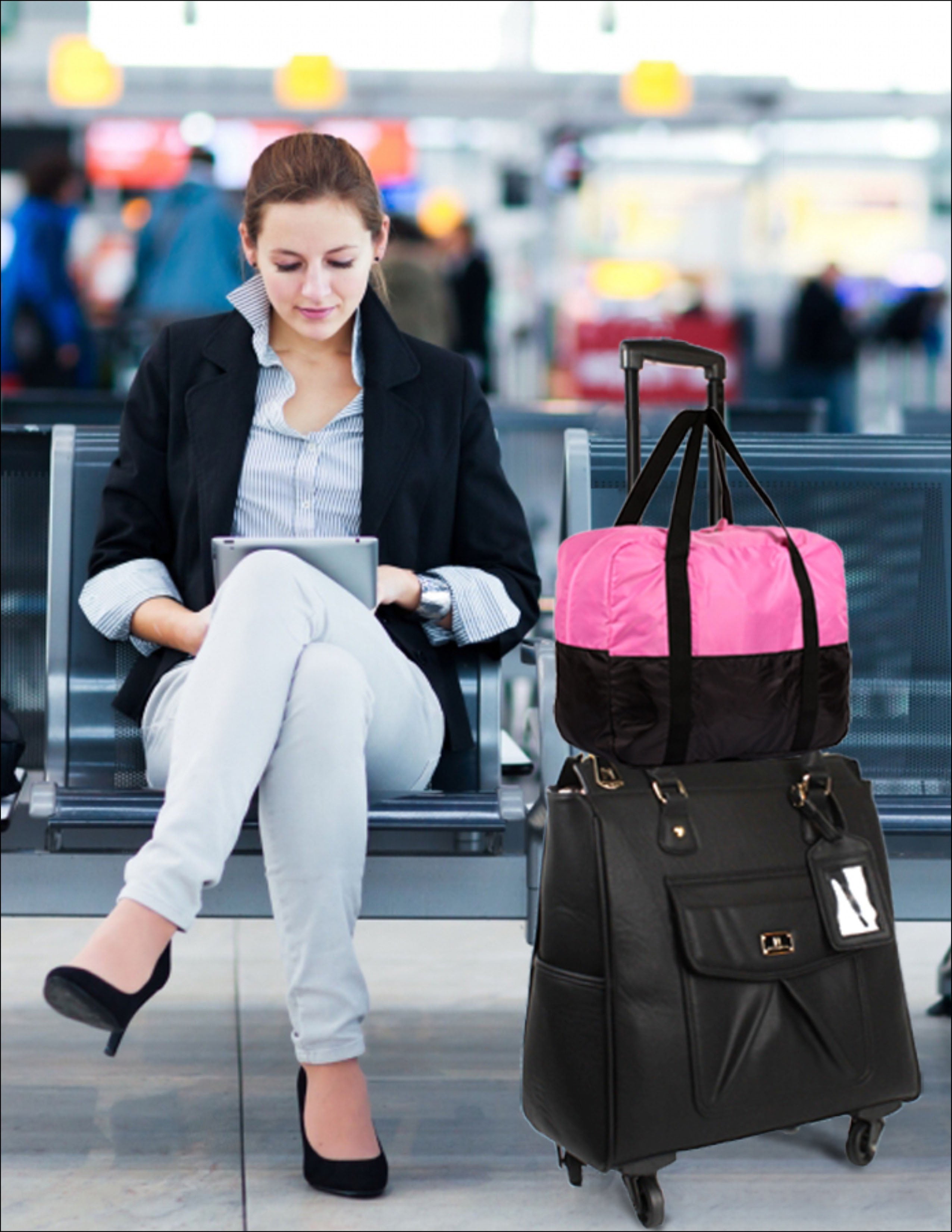 Karla Hanson Pack n Fold Foldable Travel Duffel Bag