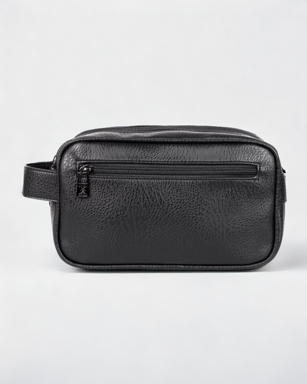 Vegan Leather Double Compartment Toiletry Bag