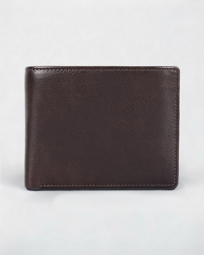 Genuine Leather RFID Wallet with Coin Pocket