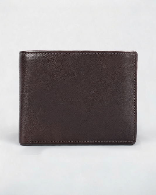 Genuine Leather RFID Wallet with Coin Pocket