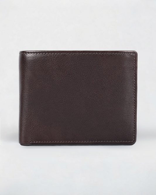 Genuine Leather RFID Wallet with Coin Pocket