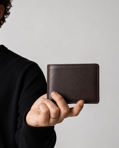 Genuine Leather RFID Wallet with Coin Pocket