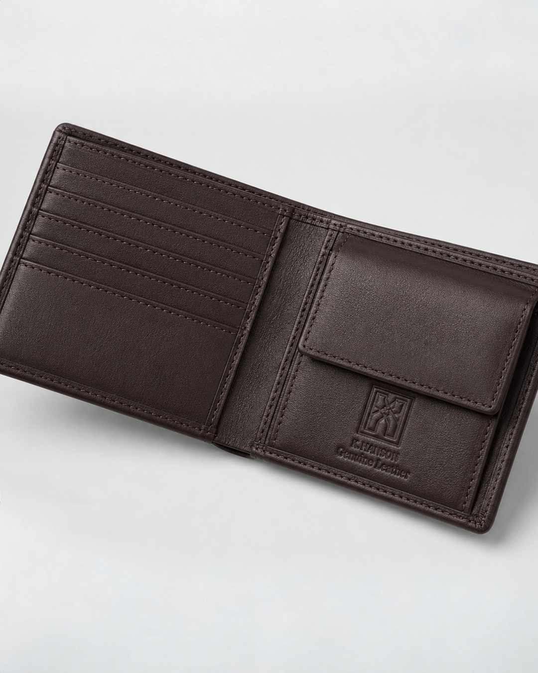 Genuine Leather RFID Wallet with Coin Pocket