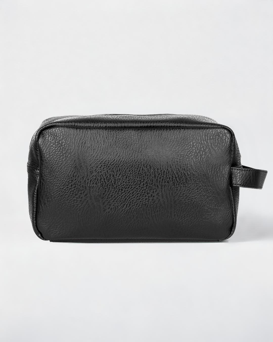 Vegan Leather Toiletry Bag with Front Pocket