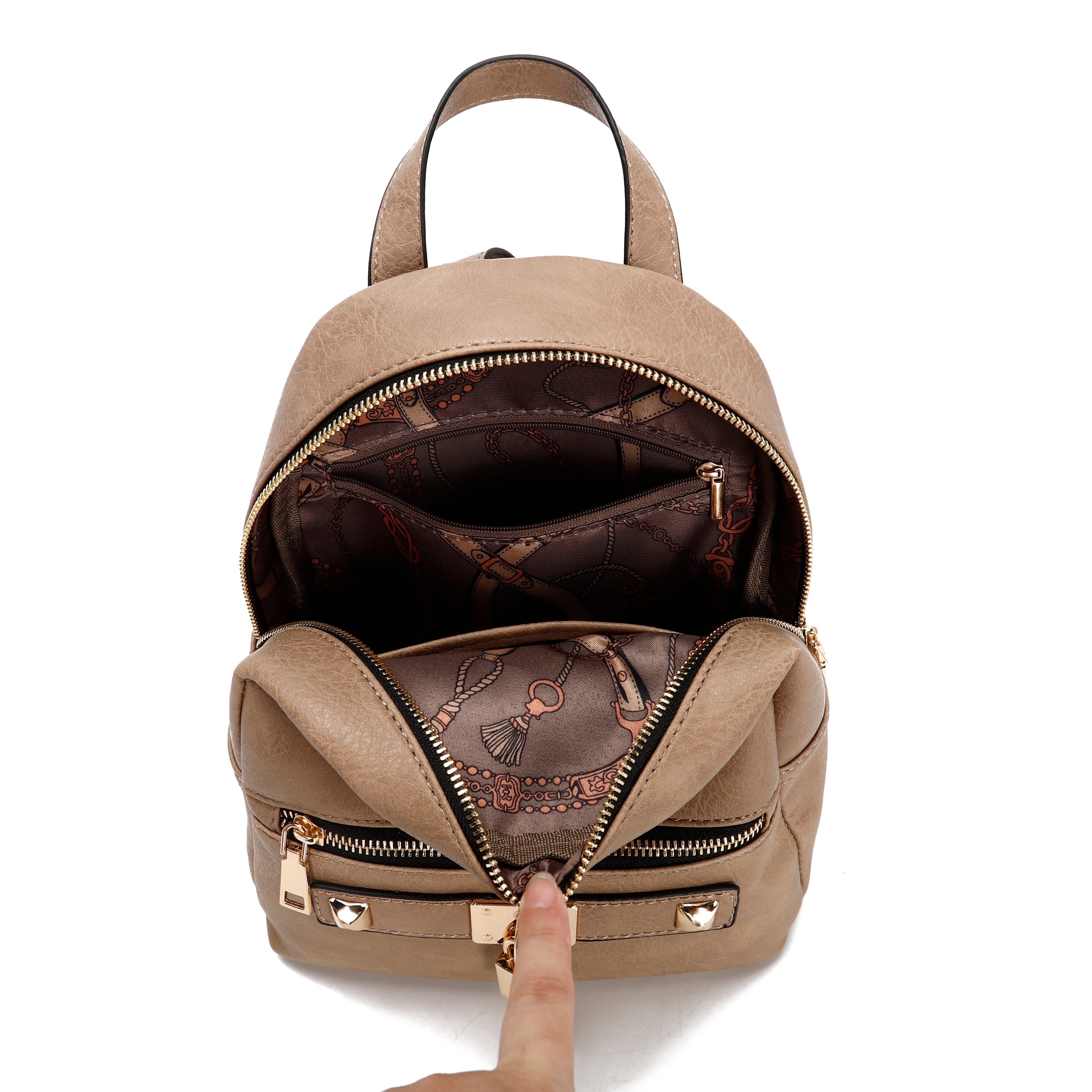 Karla Hanson Golden Lock Backpack