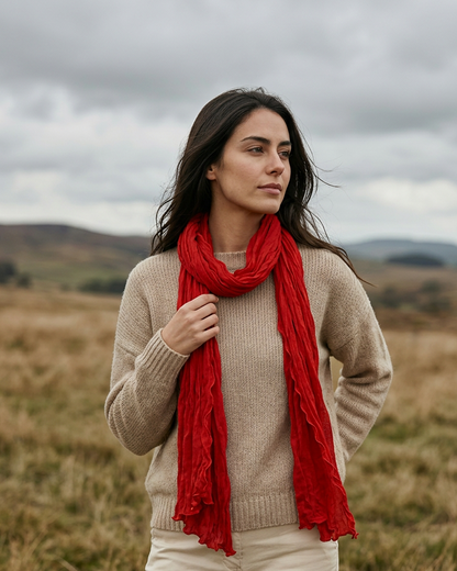 Karla Hanson Women's Portable Shawl Red