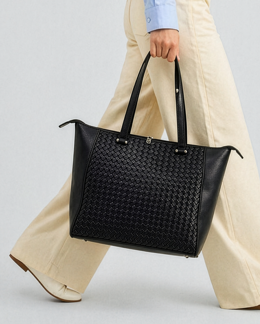 Tanya Woven Laptop Tote