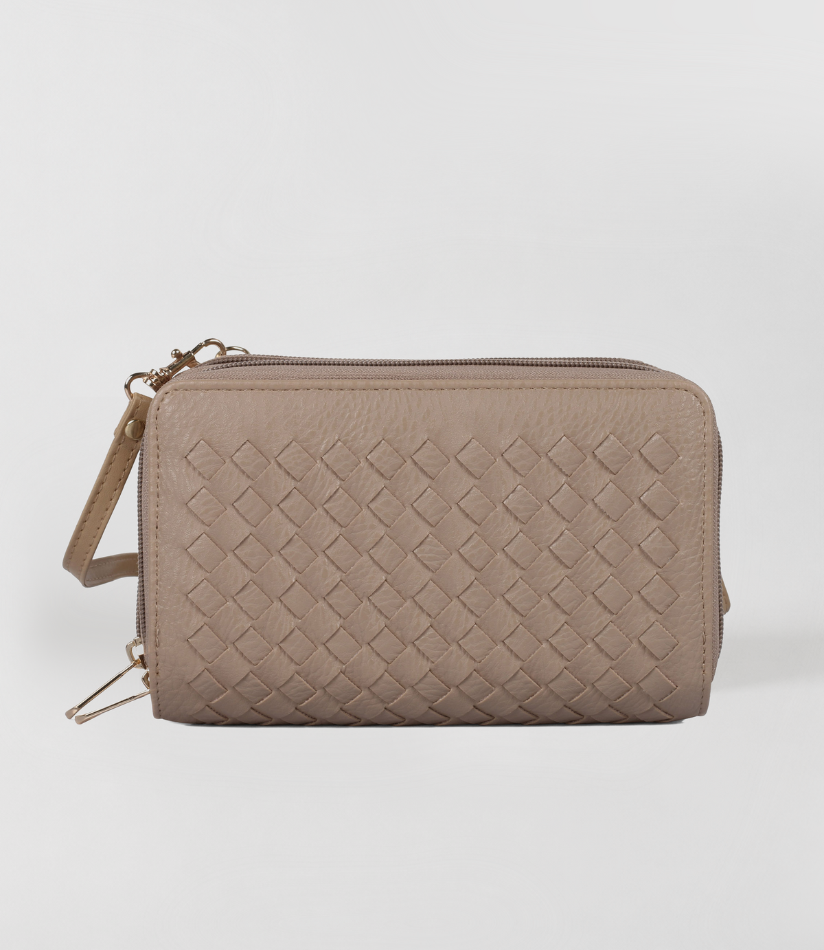 Ellen Woven Crossbody Phone Wallet
