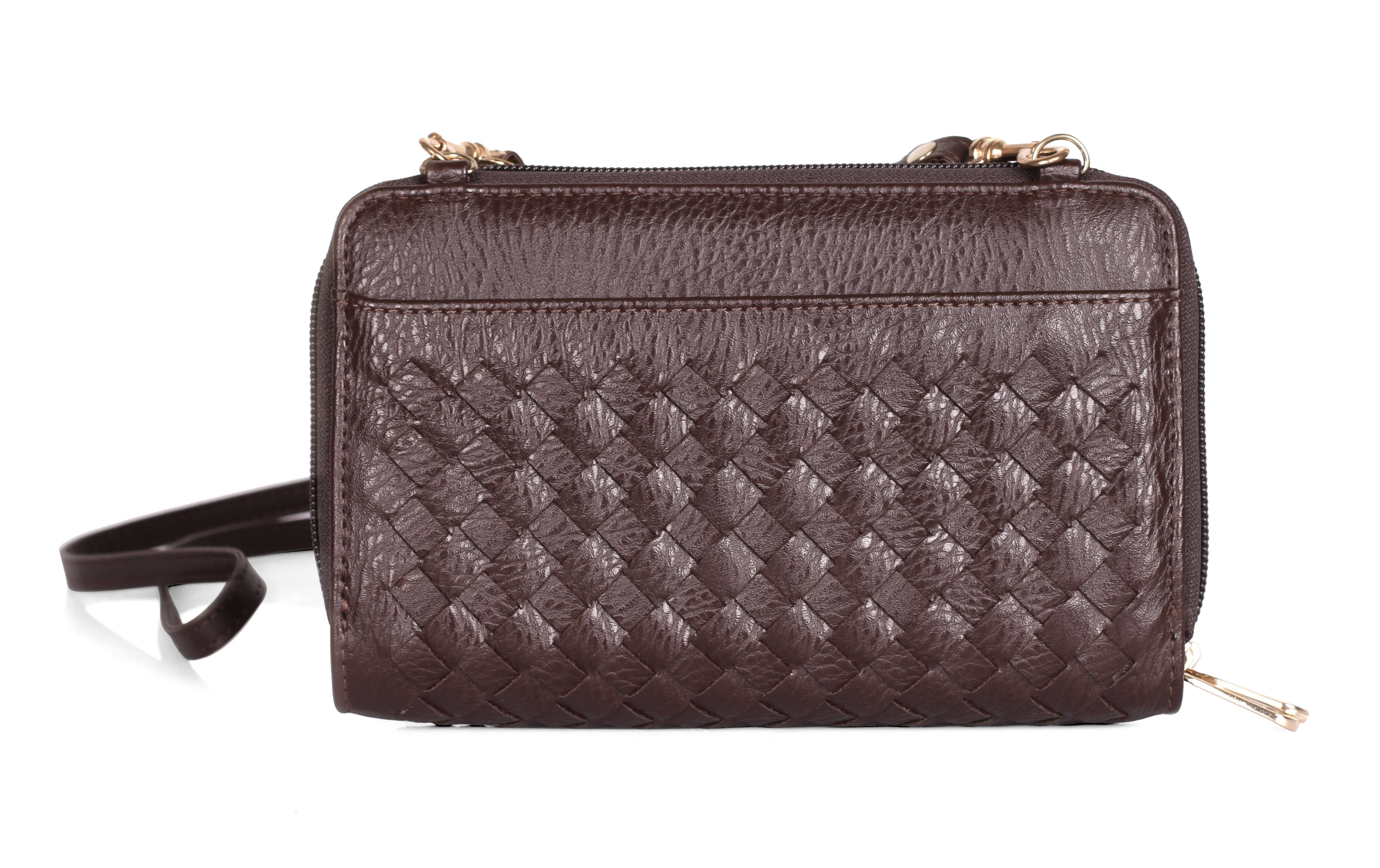 Karla Hanson Ellen RFID Blocking Woven Crossbody Phone Wallet