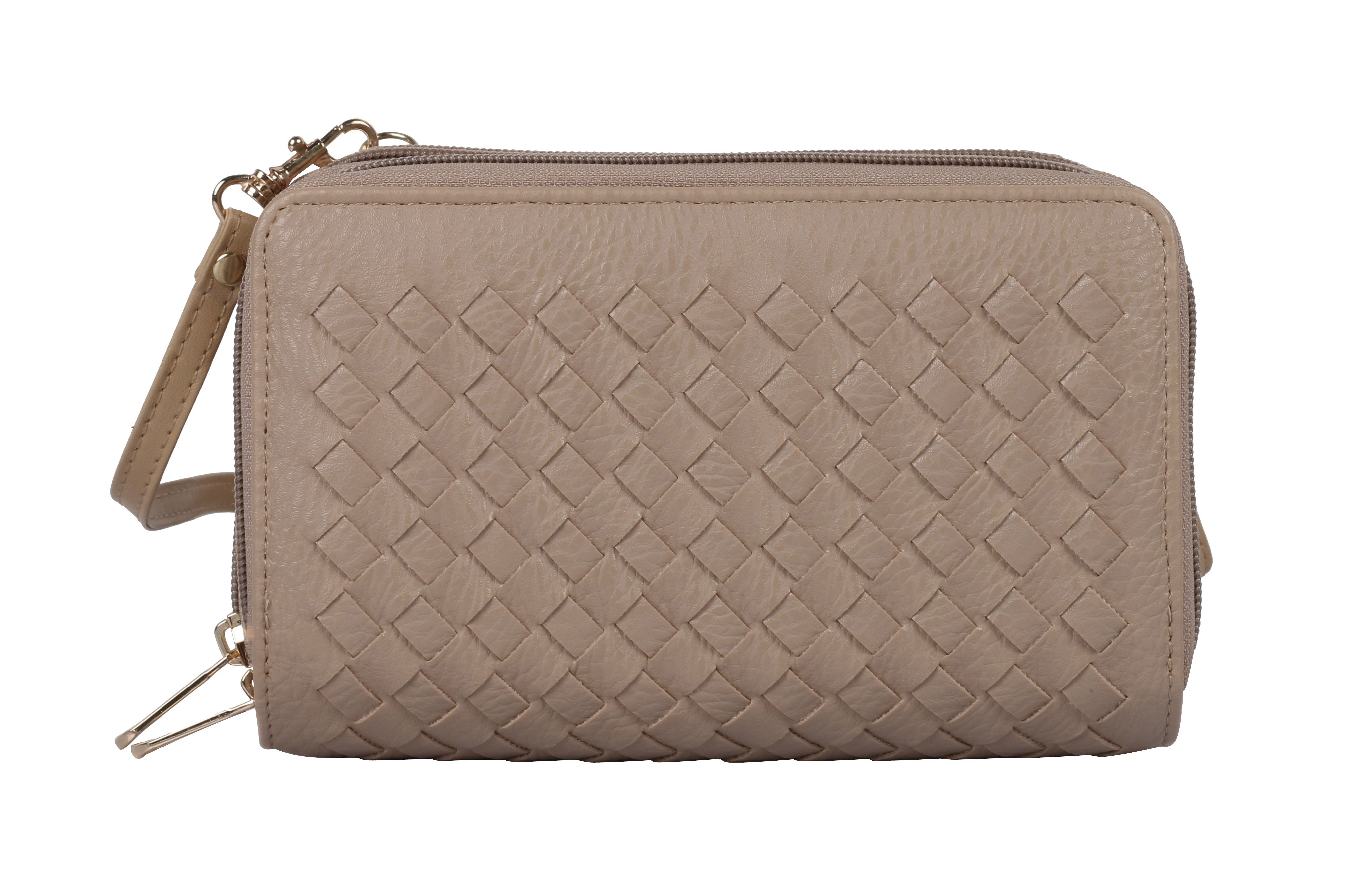 Karla Hanson Ellen RFID Blocking Woven Crossbody Phone Wallet