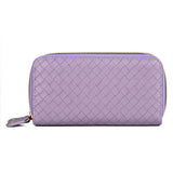 Julia Buxton Textured Vegan Leather Slim Double Zip
