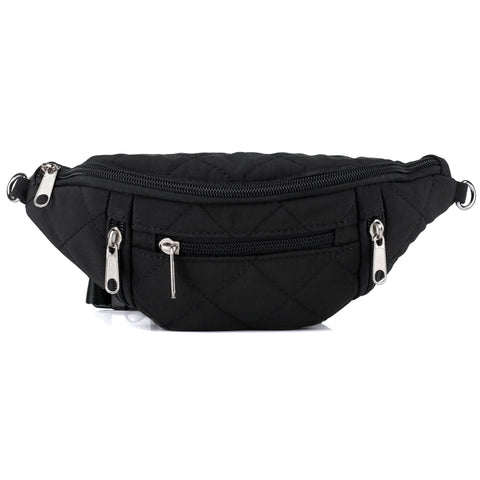 Julia Buxton Puffy Quilted Nylon Belt Bag