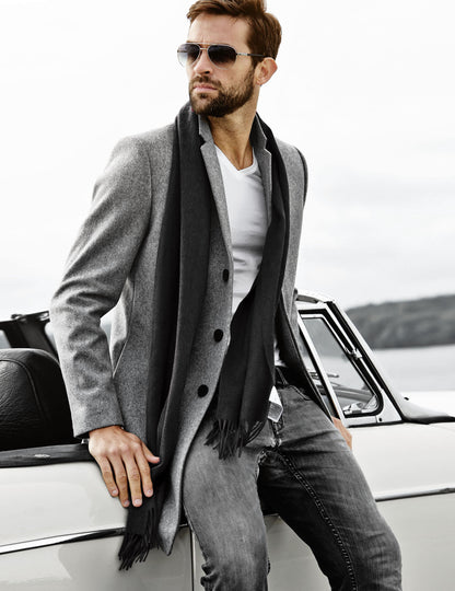 Karla Hanson Classic Fringe Wool Scarf