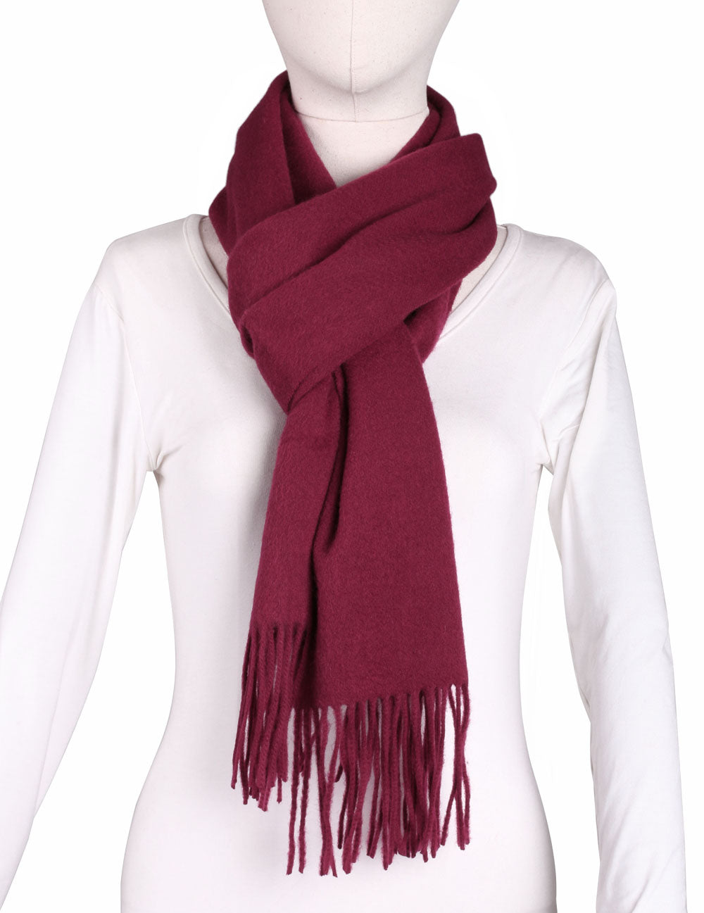 Karla Hanson Classic Fringe Wool Scarf