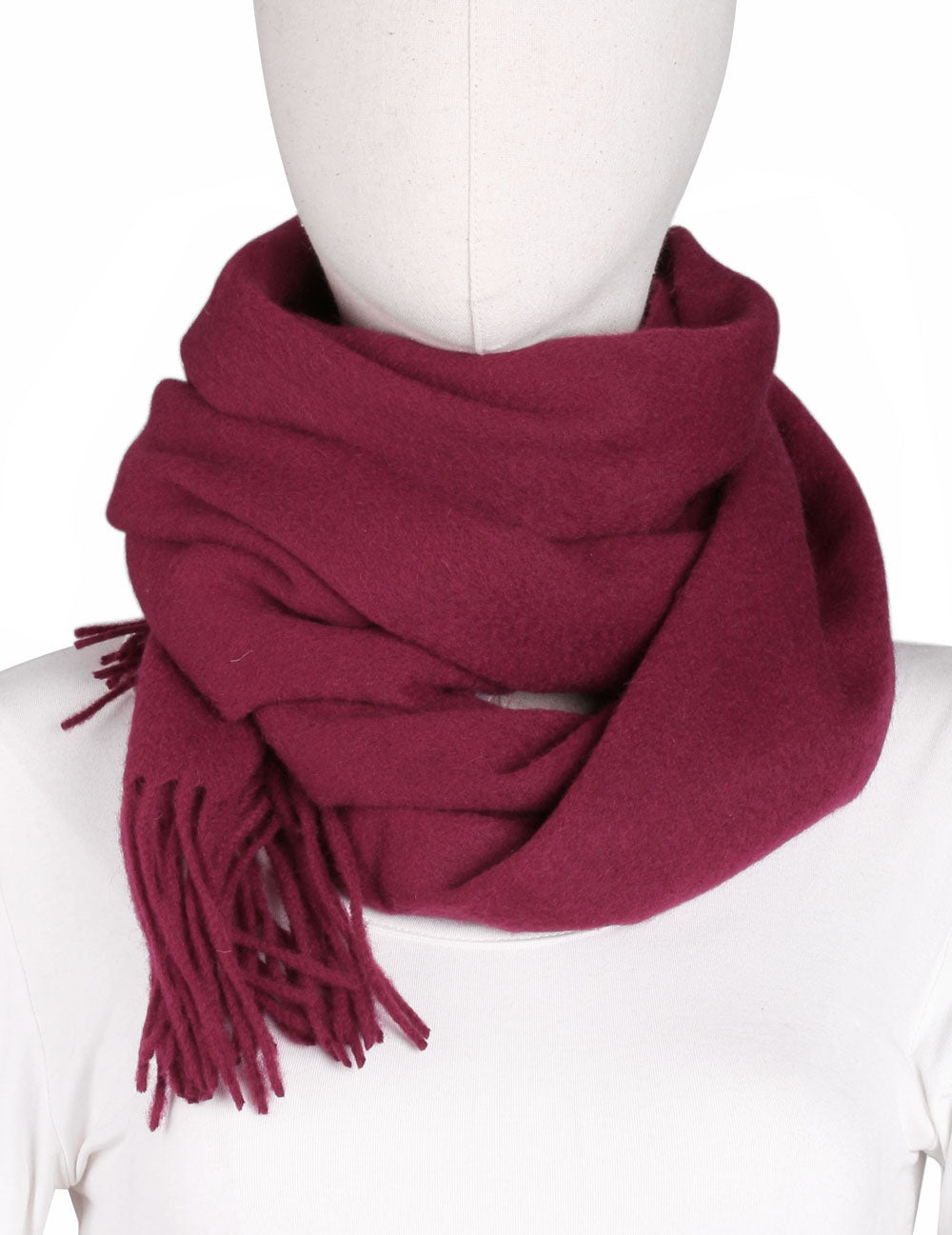 Karla Hanson Classic Fringe Wool Scarf