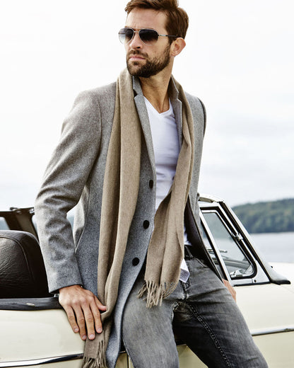 Karla Hanson Classic Fringe Wool Scarf