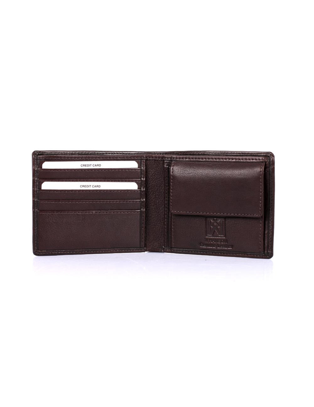Two Pocket, Money Clip Wallet .Calf — Pinnell Custom Leather