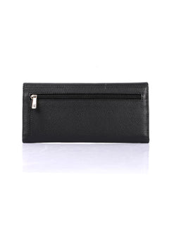 Black trifold shop wallet womens