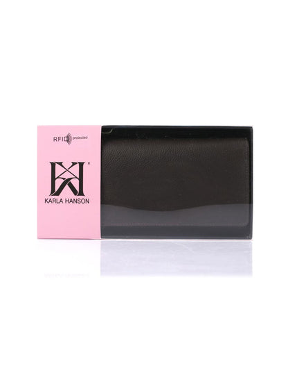 Women's RFID Leather Trifold Wallet - karlahanson.com