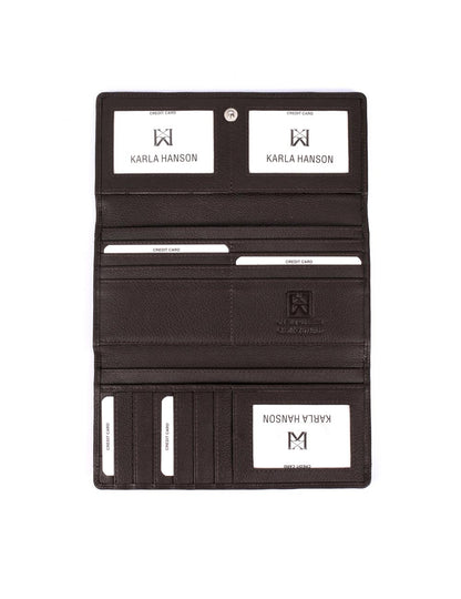 Women's RFID Leather Trifold Wallet - karlahanson.com