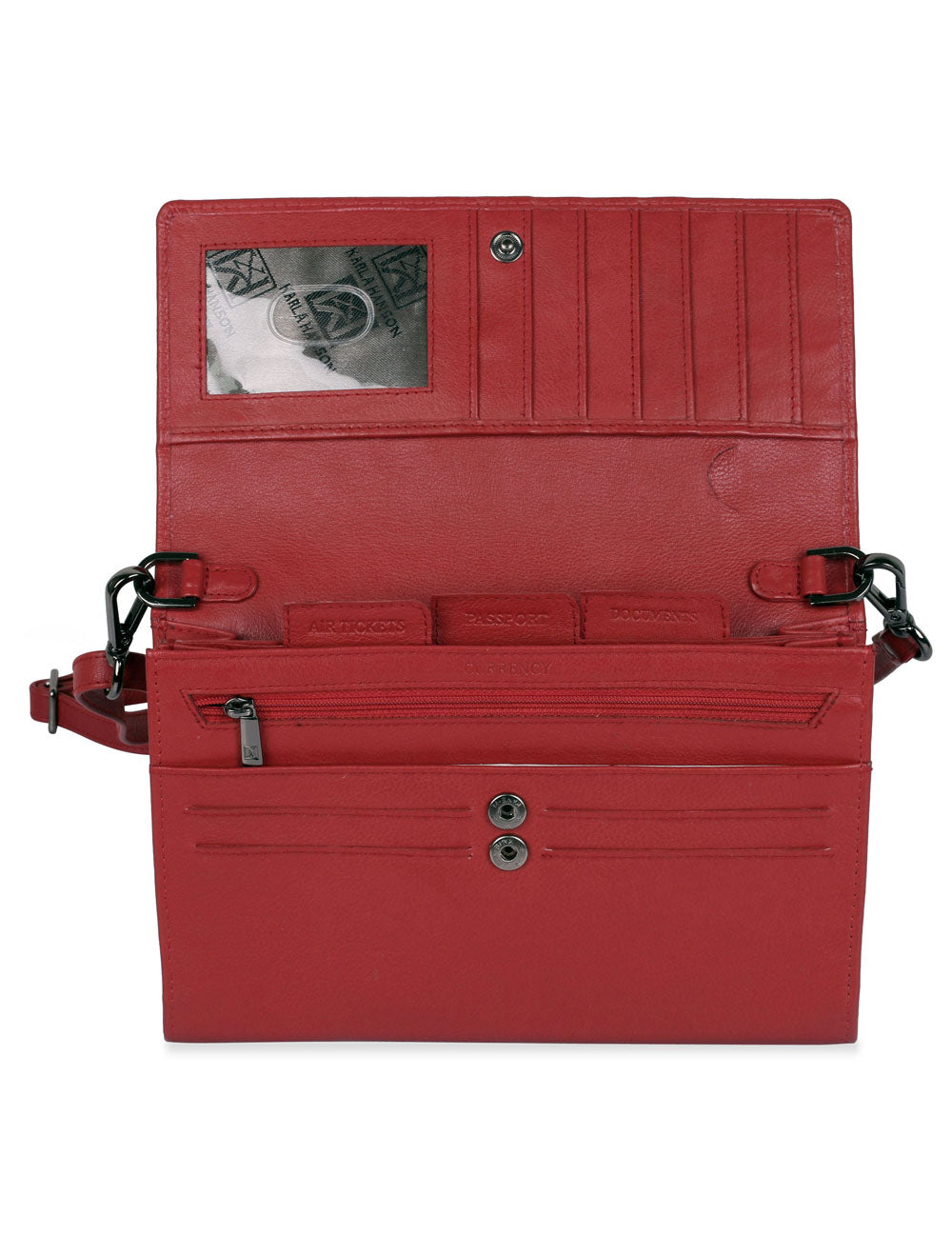 Karla Hanson Delia RFID Blocking Leather Travel Crossbody Clutch