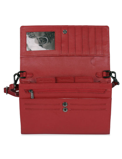 Karla Hanson Delia RFID Blocking Leather Travel Crossbody Clutch