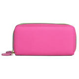 Julia Buxton Textured Vegan Leather Slim Double Zip