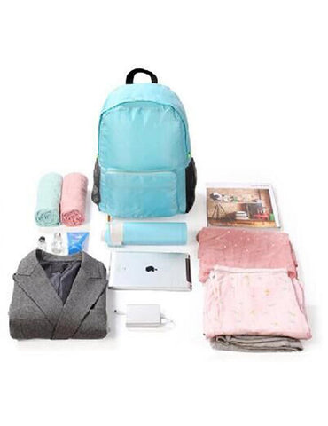 Pack n Fold Foldable Travel Backpack Blue - karlahanson.com