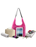 Pack n Fold Foldable Hobo Crossbody Bag Pink - karlahanson.com