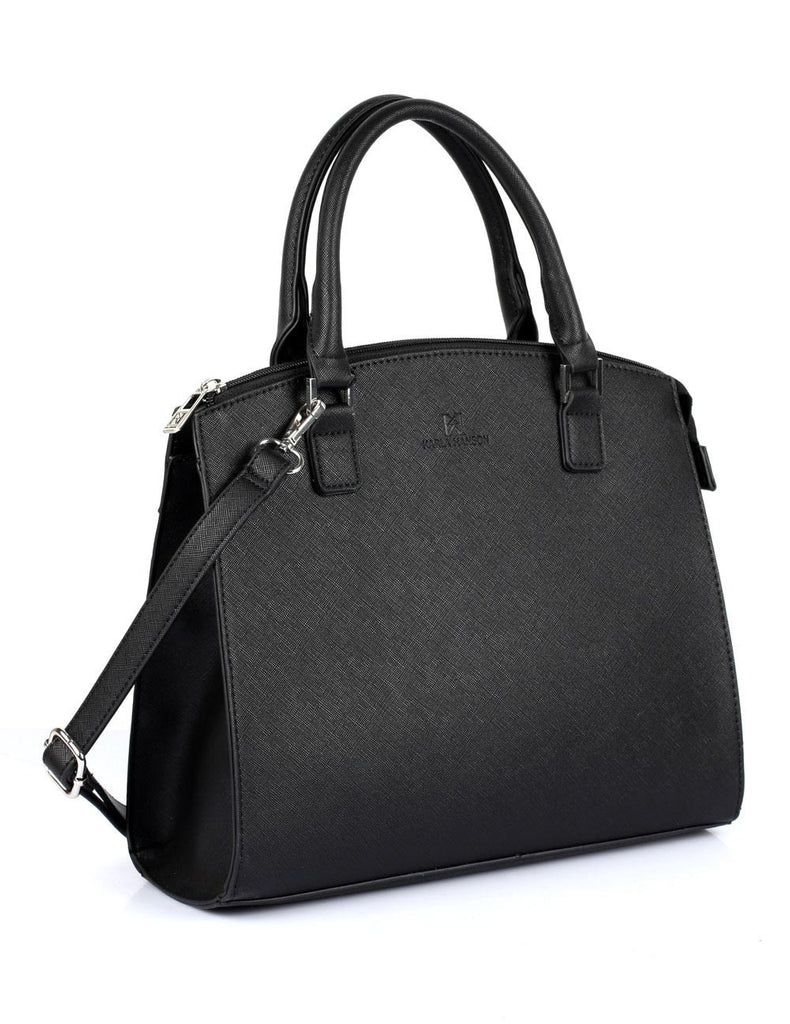 Grace Women's Satchel Bag with Strap Black - karlahanson.com