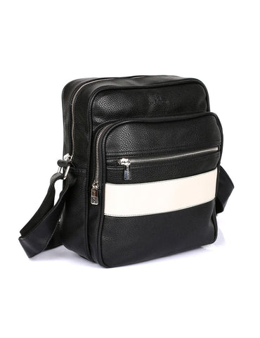 Men's Professional & Travel Flight Bag Black White Stripe - karlahanson.com