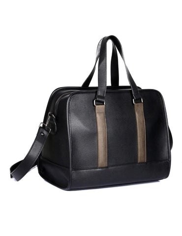 Men's Professional & Travel Duffel Bag Black Bronze Stripe - karlahanson.com