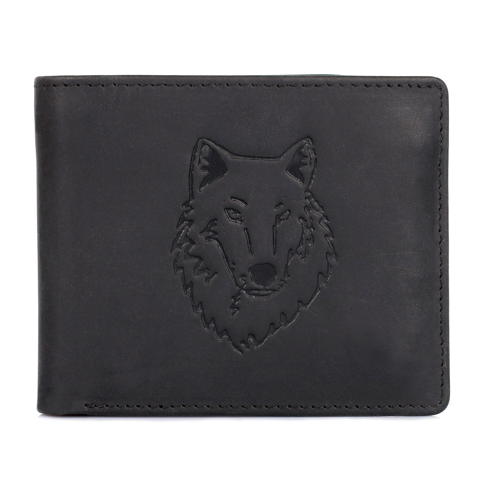 Karla Hanson AMERICA WILD Men's Hunter Leather Wallet Timber Wolf - Karla Hanson