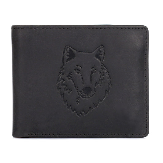 Karla Hanson AMERICA WILD Men's Hunter Leather Wallet Timber Wolf