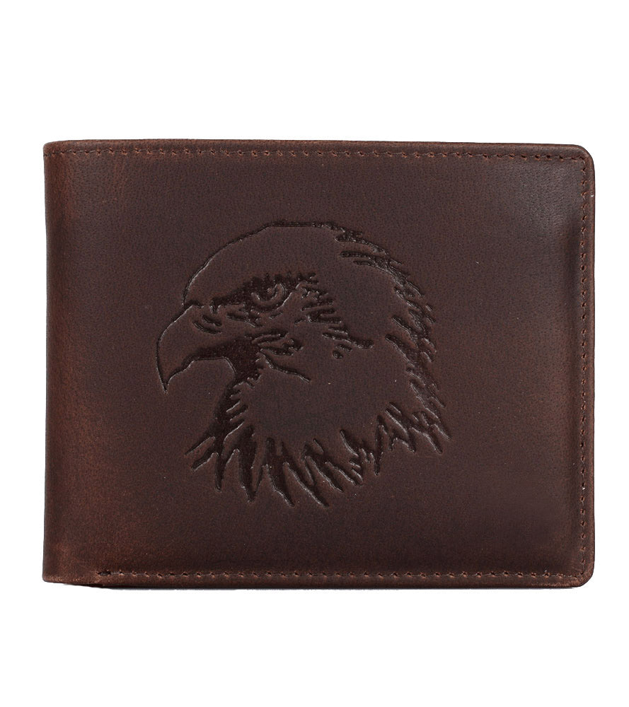 Karla Hanson AMERICA WILD Men's Hunter Leather Wallet Eagle - Karla Hanson