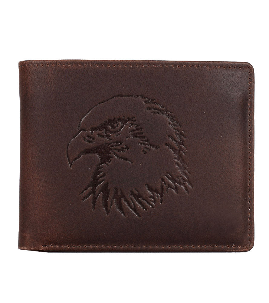 Karla Hanson AMERICA WILD Men's Hunter Leather Wallet Eagle