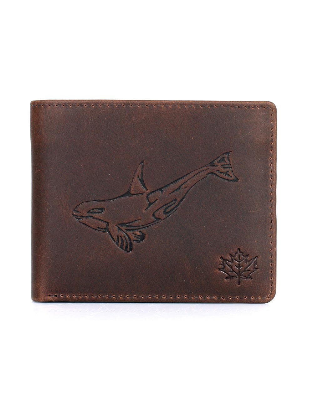 CANADA WILD Men's Hunter Leather Wallet Killer Whale - karlahanson.com