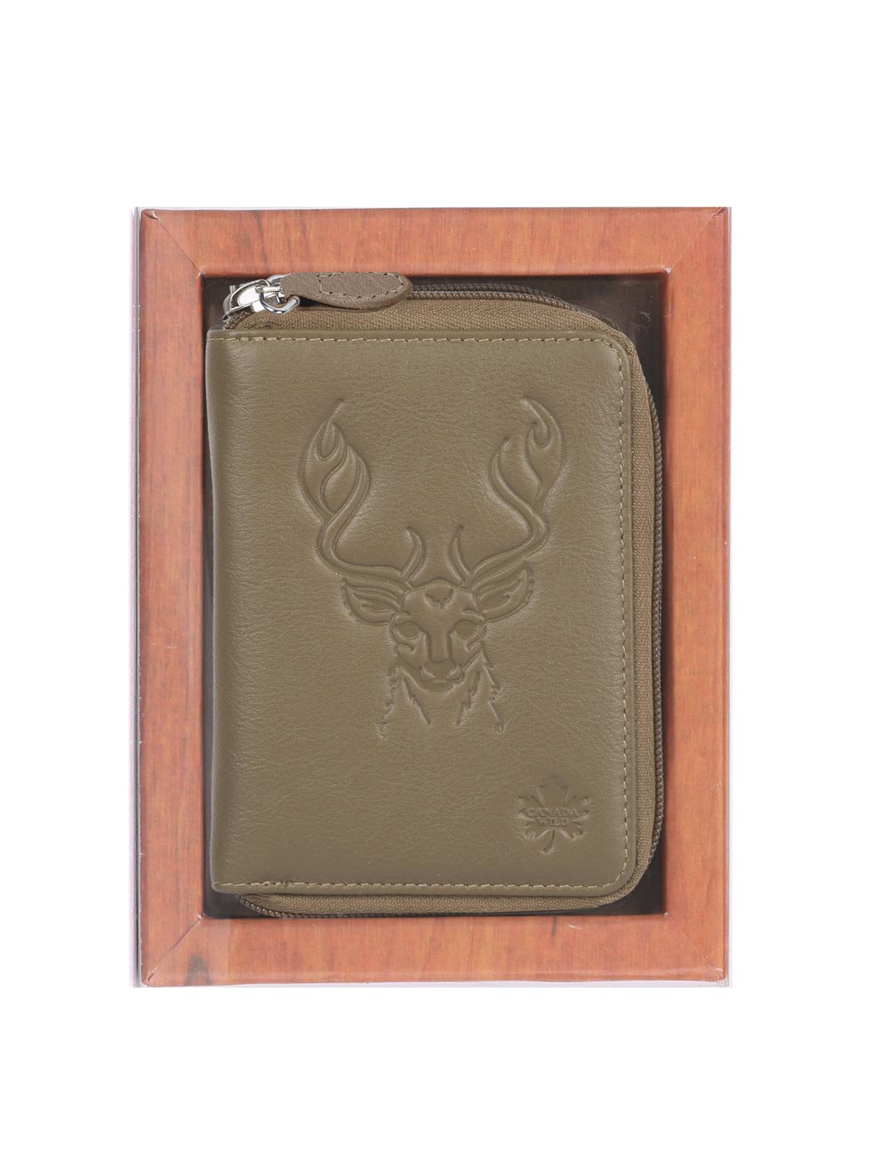 CANADA WILD Women's Leather Wallet Deer - karlahanson.com