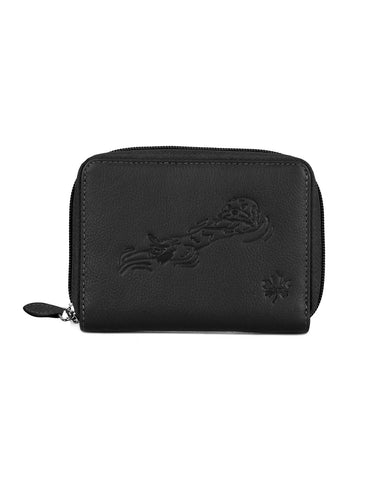CANADA WILD Women's Leather Wallet Sea Otter - karlahanson.com