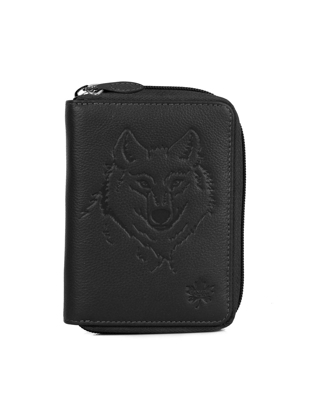 CANADA WILD Women's Leather Wallet Wolf - karlahanson.com