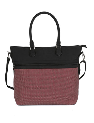 Ava Women's Laser Cut Tote Bag Burgundy - karlahanson.com