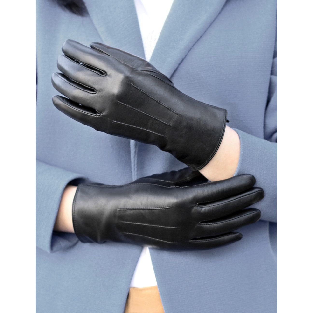 Karla Hanson Women's Deluxe Leather Touch Screen Gloves