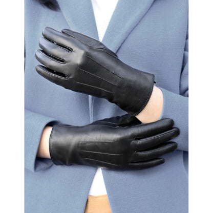 Karla Hanson Women's Deluxe Leather Touch Screen Gloves - Karla Hanson
