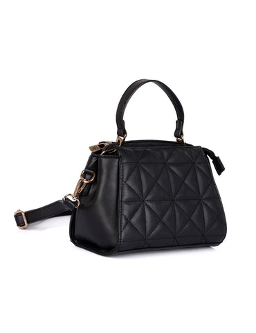 Florence Women's Quilted Crossbody Bag Black - karlahanson.com