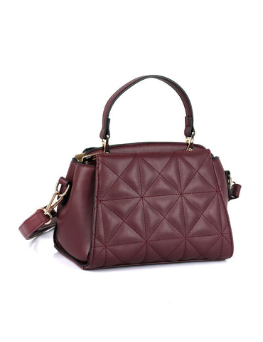 Florence Women's Quilted Crossbody Bag Wine - karlahanson.com