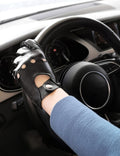 Karla Hanson Women's Deluxe Leather Touch Screen Driving Gloves - Karla Hanson